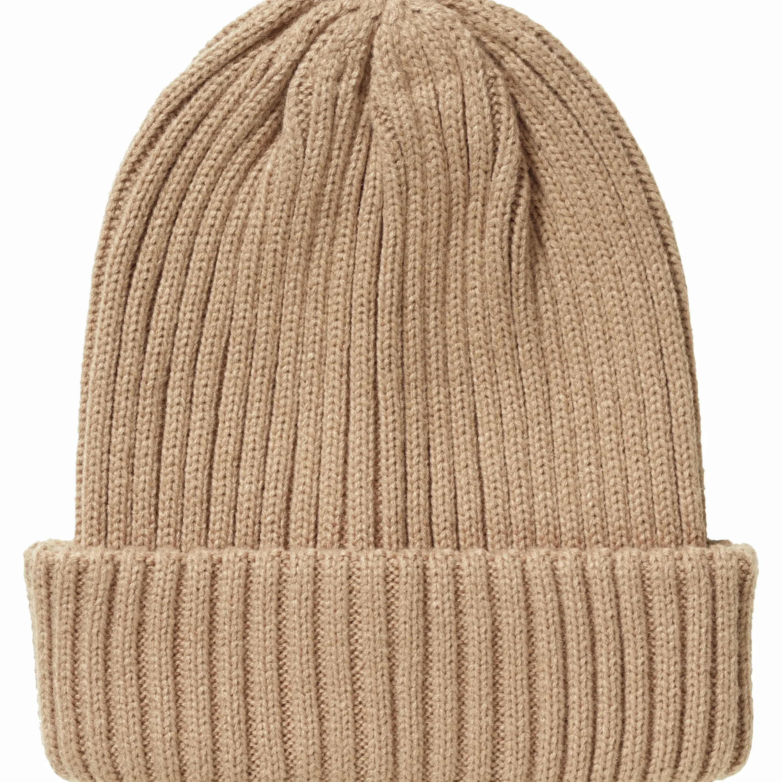 Mössa Ribbstickad Dam Sand Onesize>G1880 Outlet