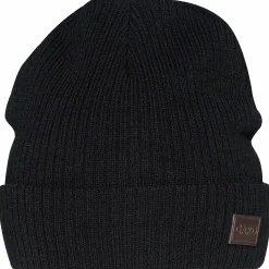 Mössa Stickad Ullmix Herr Svart Onesize>G1880 Hot