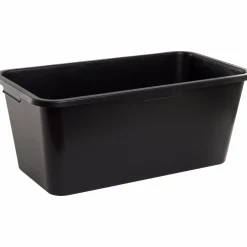 Murbruksbalja rektangulär svart 55L>Nordiska Plast Discount