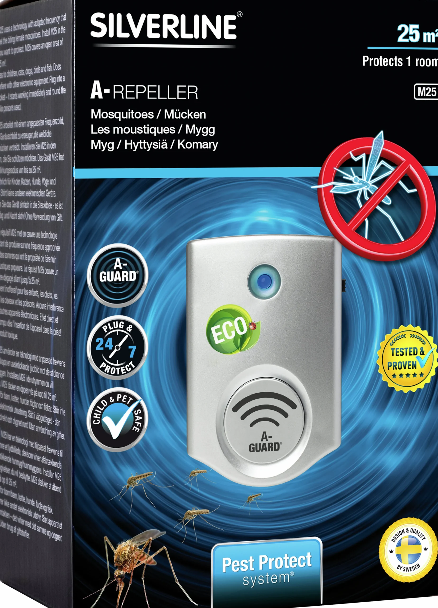 Myggavskräckare A-Repeller M25>Silverline
