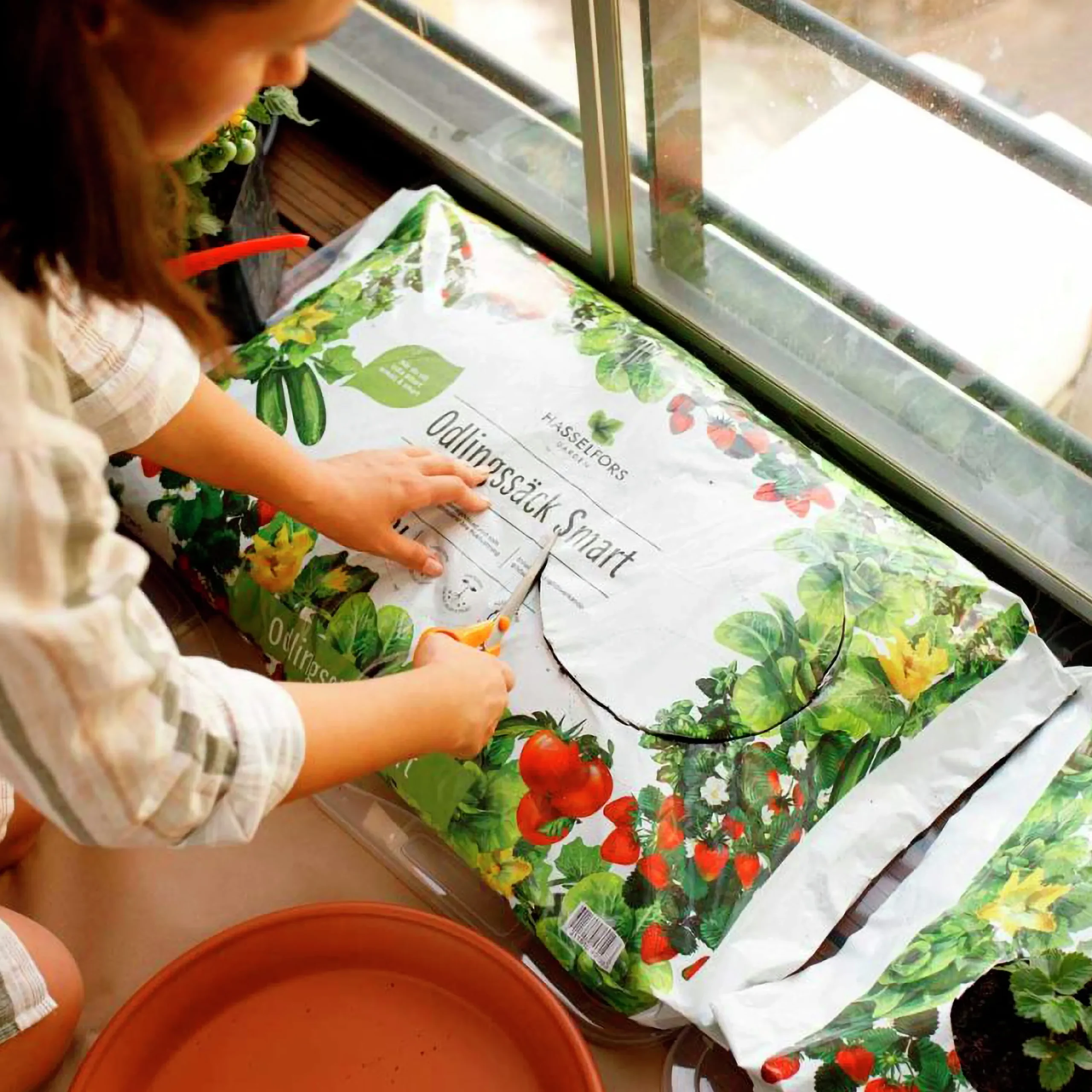 Odlingssäck Hasselfors med jord 15L>Hasselfors Garden New