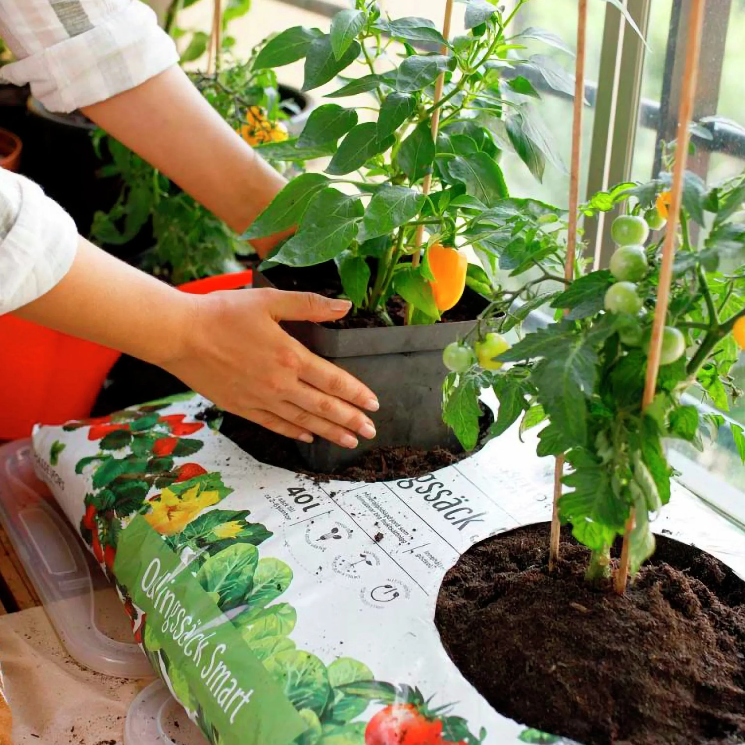 Odlingssäck Hasselfors med jord 15L>Hasselfors Garden New