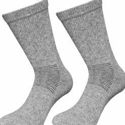 Outdoorsockor Ribbad med Ull Unisex 2-p><noscript><img width=