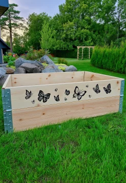 Pallkrage Natur Fjärilar 60x80cm Halvpallsformat>Granngården