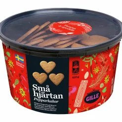 Pepparkakor Små Hjärtan 425g>Gille