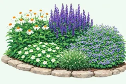 Perennpaket för Soligt läge 56st växter Val A>Omnia garden New