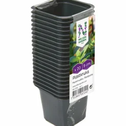 Plastkruka Fyrkantig 9cm 20-p>Nelson Garden Clearance