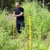 Plastspets stolpen för rågångsstolpe Blå 20-p>Keba Clearance