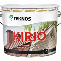Plåttakfärg Kirjo Svart 3L>Teknos Discount