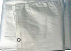 Presenning Silver/Svart 200g/m² 3x5m>Granngården Clearance