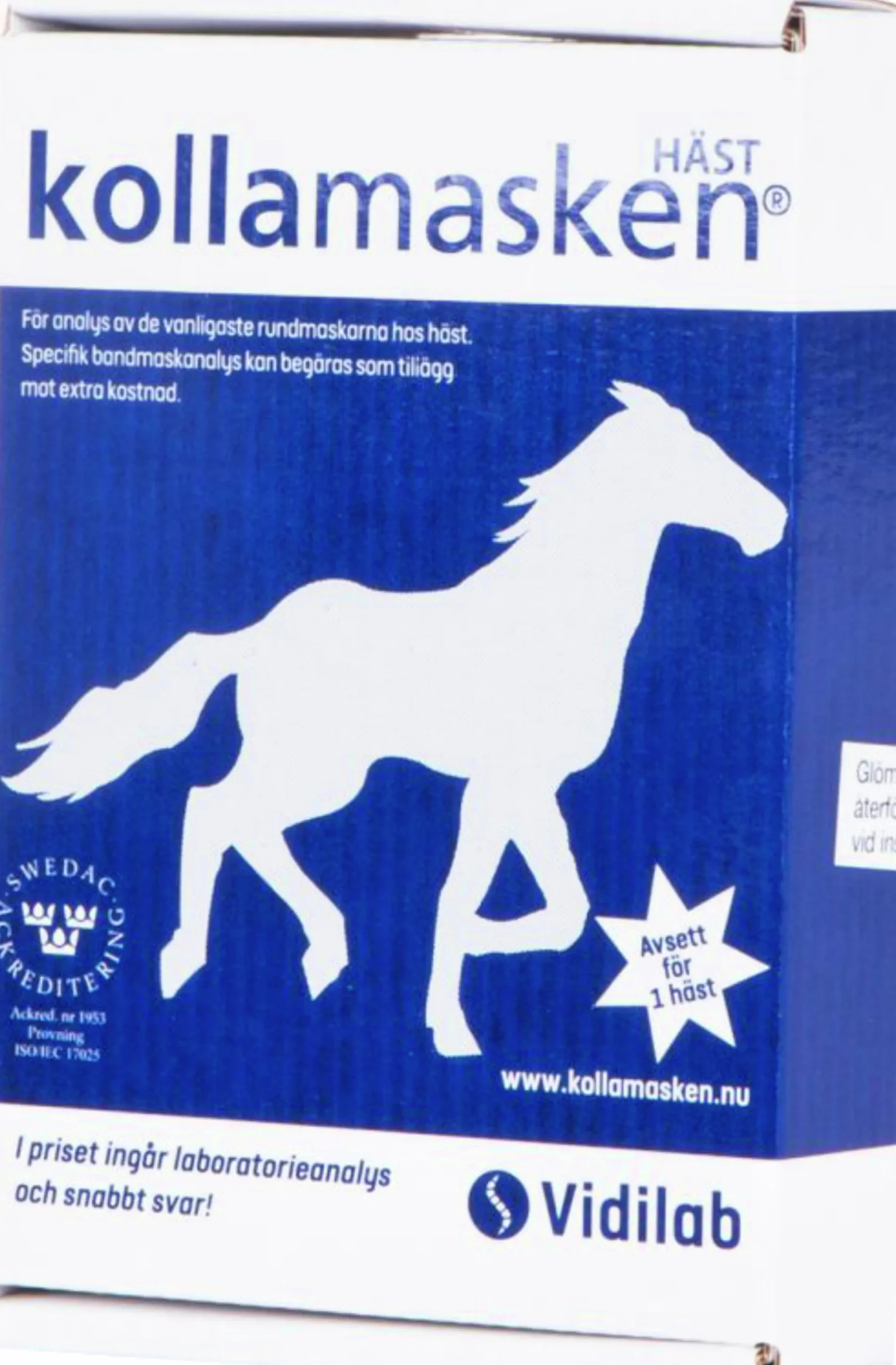 Provtagningskit KollaMasken Häst>Vidilab Clearance