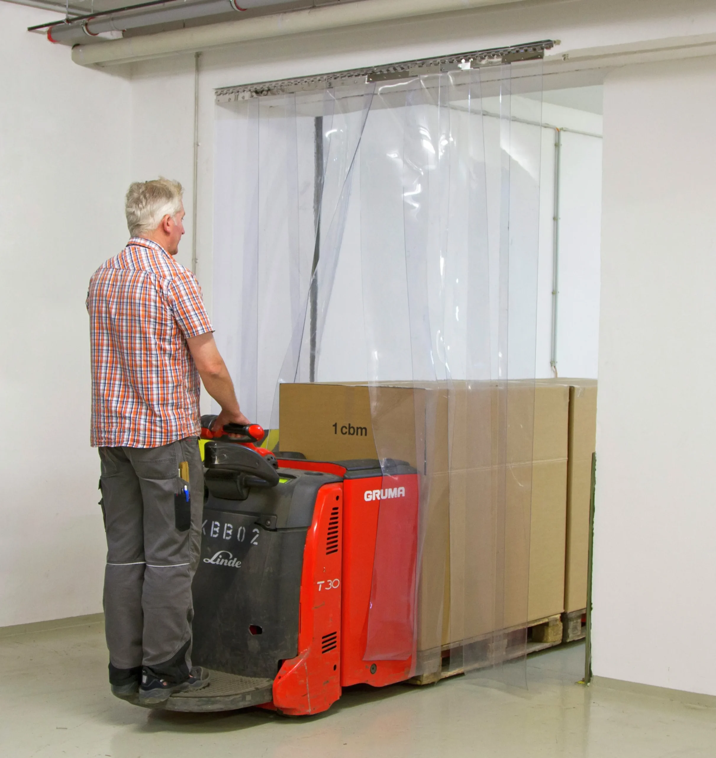 PVC-ridå transparent 200x2mm 25m>Kerbl Outlet