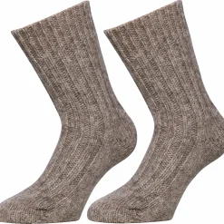 Raggsockor Ljus Brunmelerad 37/40>G1880 Hot