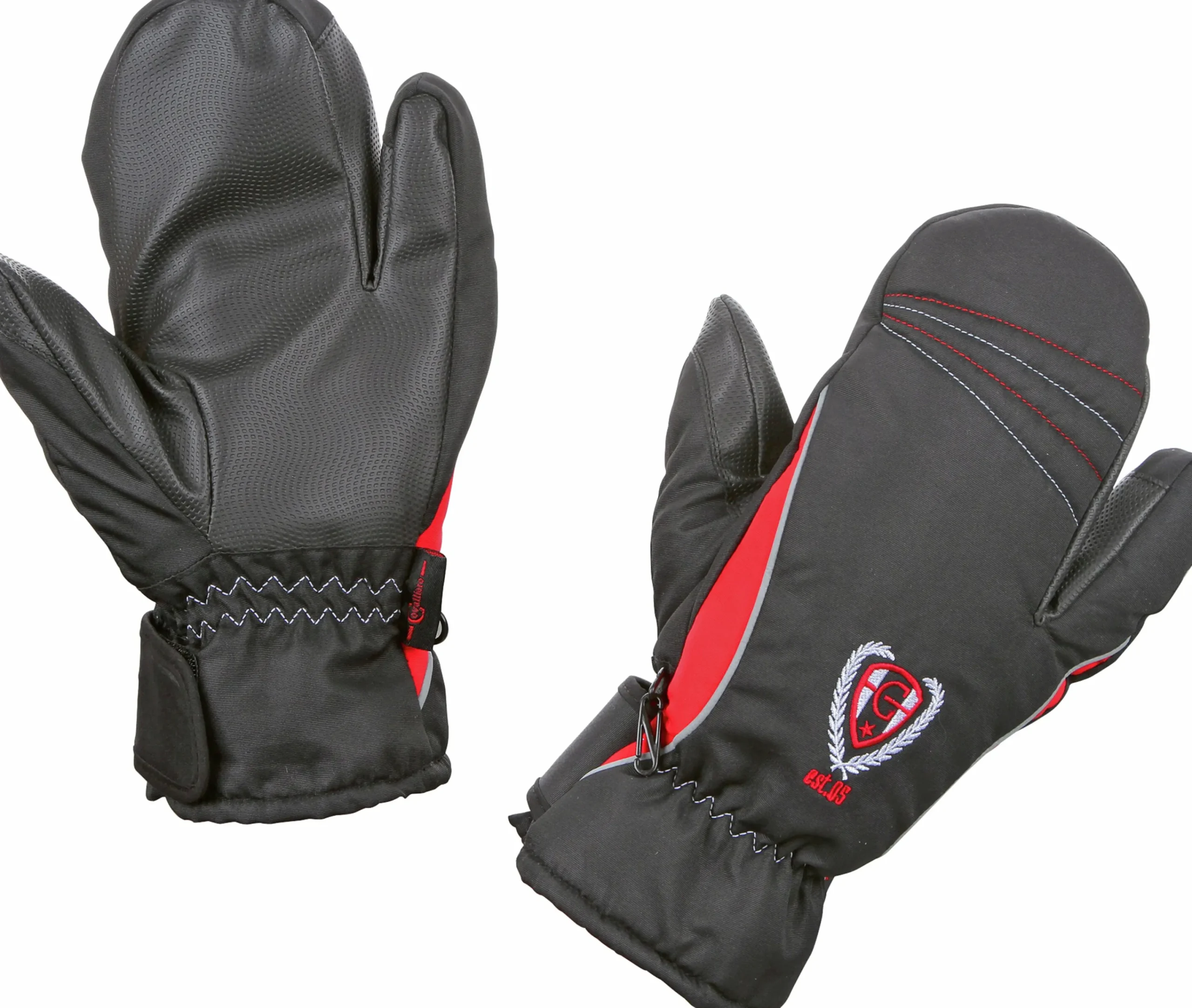 Ridhandskar 3-finger Svart XS>Covalliero
