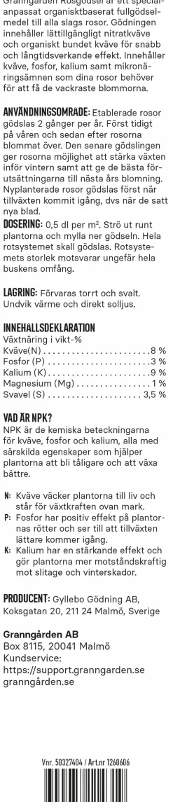 Rosgödsel 900g>Granngården Sale