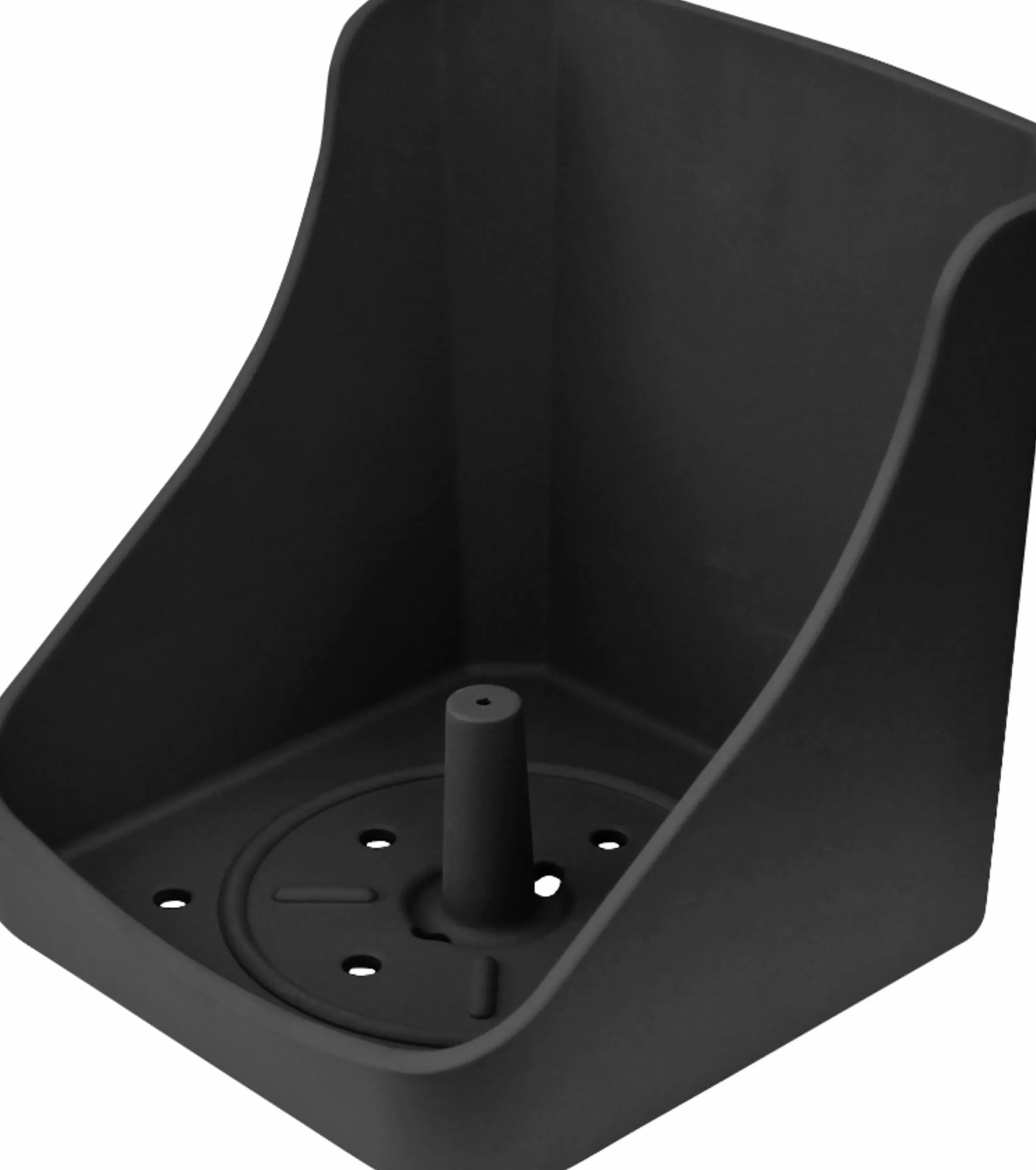 Saltstenshållare plast svart 10kg>V-Plast Discount
