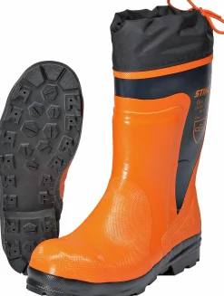 Sågskyddstövel Economy Svart/Orange>Stihl Sale