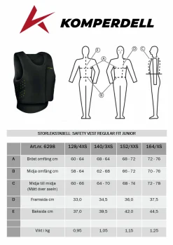 Säkerhetsväst Regular Fit Junior>Komperdell Outlet