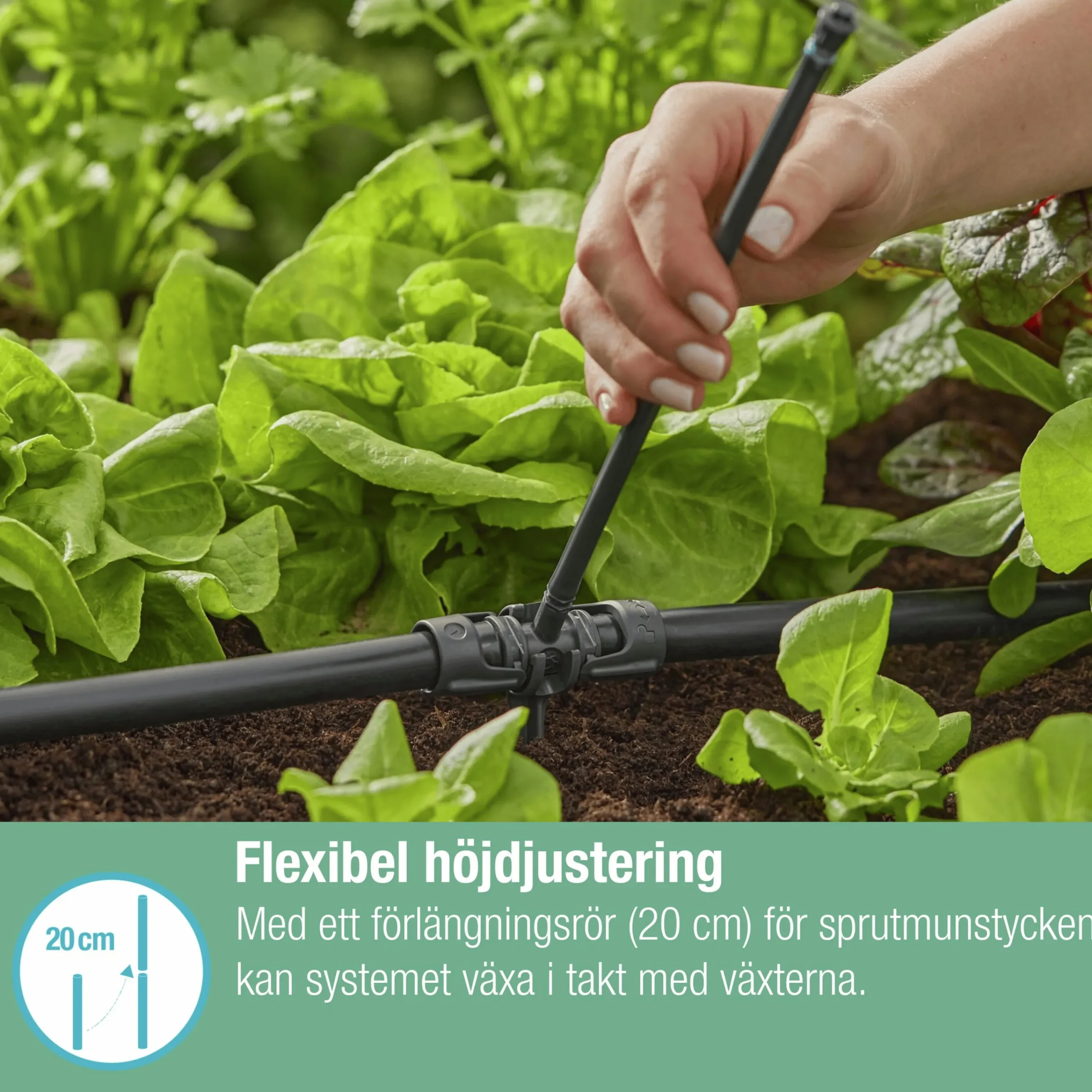 Sprinkler MicroDrip 180° 5-p>Gardena Hot