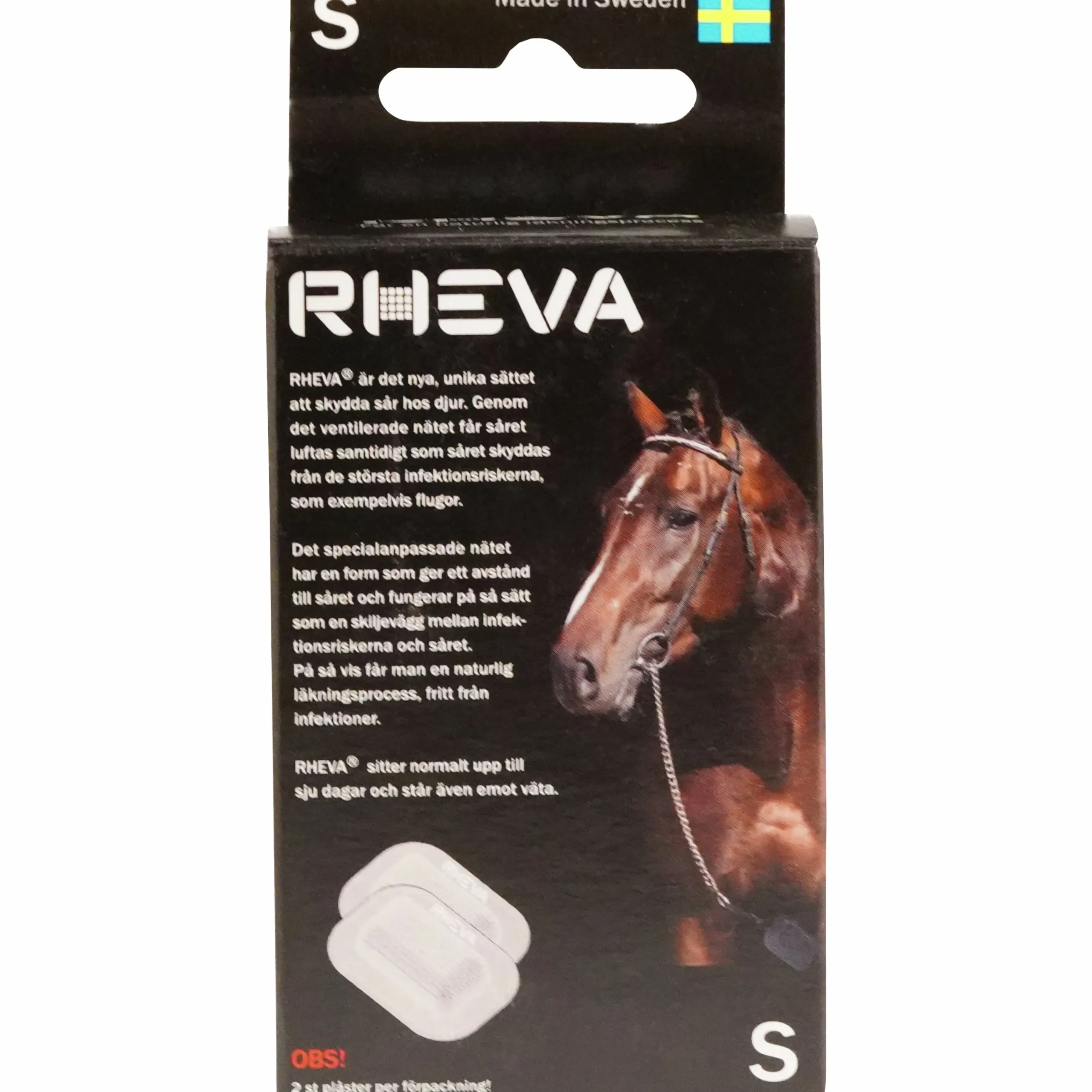 Sårskydd S Svart 7x5cm 2-p>Rheva Hot