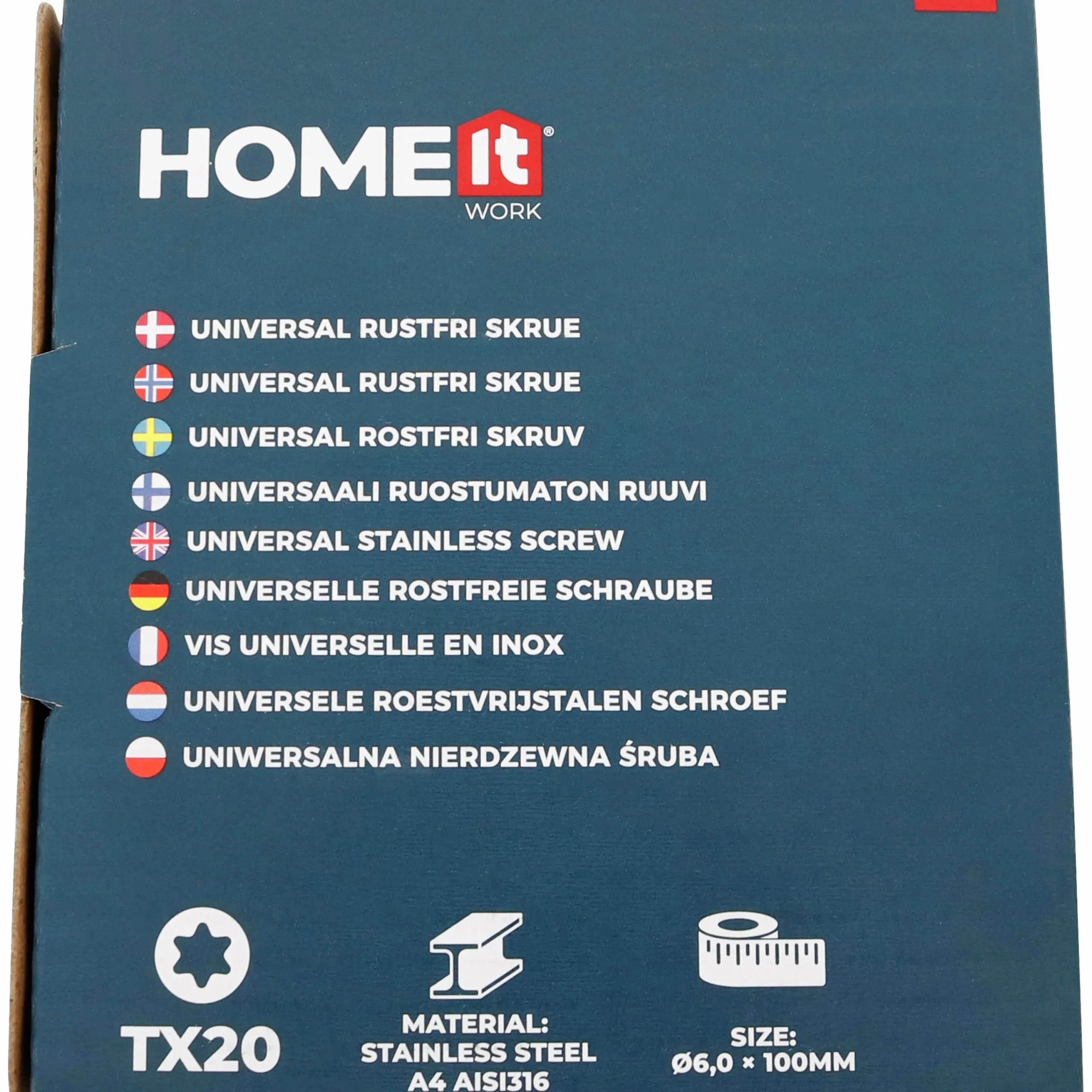 Terrasskruv HomeIT 6x100mm 50-p>Millarco