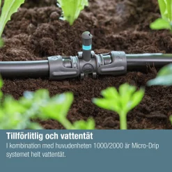 T-koppling MicroDrip m spridarfäste 1/2" 5-p>Gardena Hot