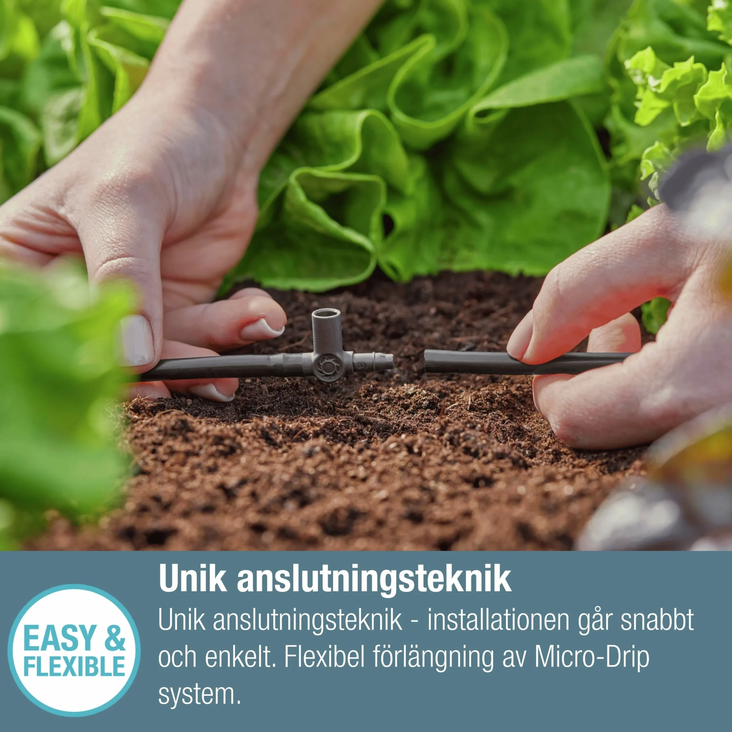 T-koppling MicroDrip m spridarfäste 3/16" 5-p>Gardena Best