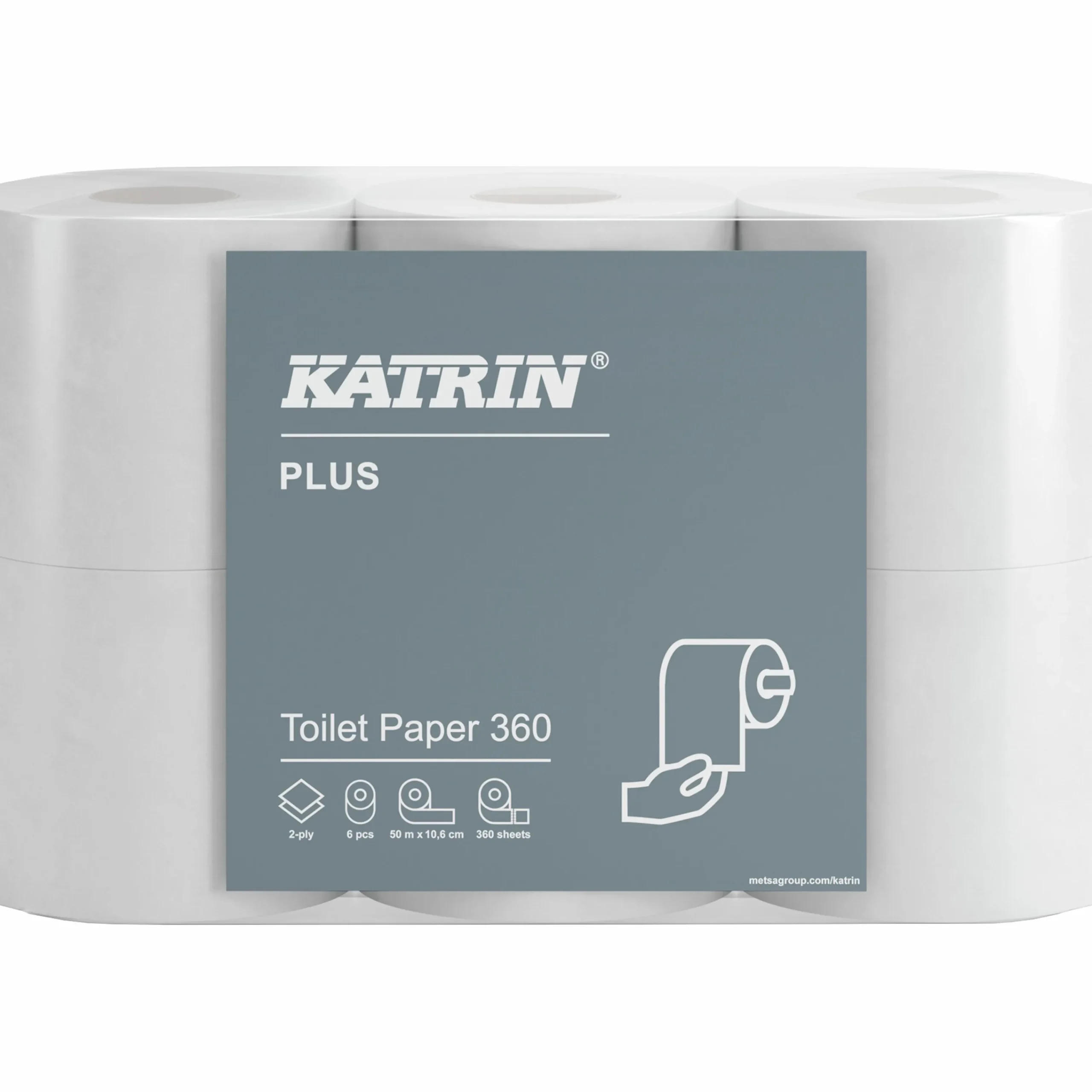 Toalettpapper Plus 42 rullar x 50,4 m>Katrin New