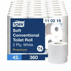 Toalettpapper Mjukt 2-lagers 42 rullar x 50 m (110219)>Tork Sale