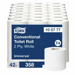 Toalettpapper Universal 2-lagers 42 rullar x 45 m (100777)><noscript><img width=