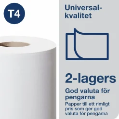 Toalettpapper Universal 2-lagers 6 rullar x 45 m (100777)><noscript><img width=