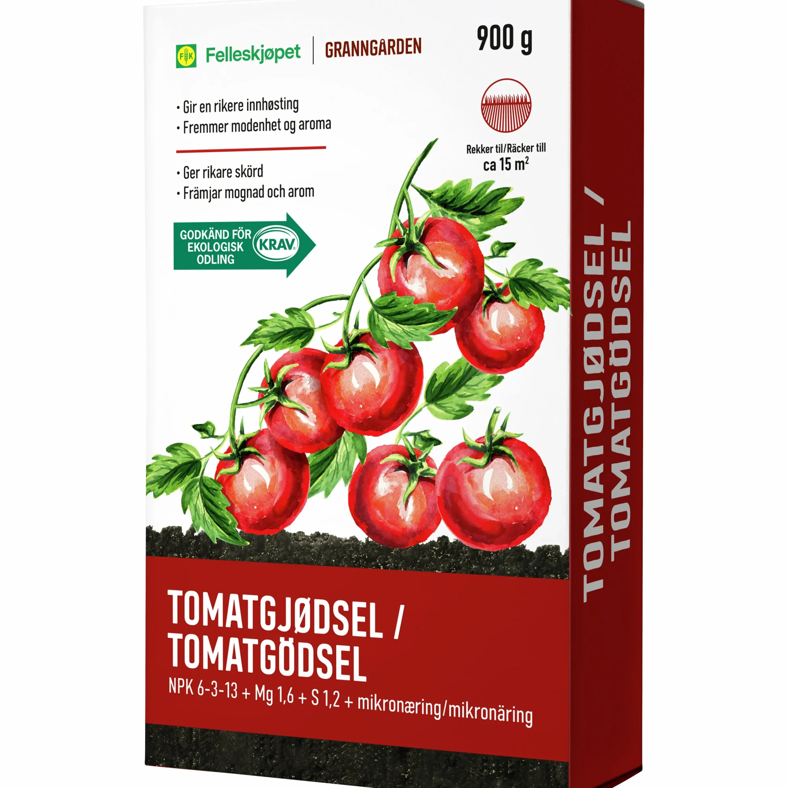 Tomatgödsel KRAV 900g>Granngården Online