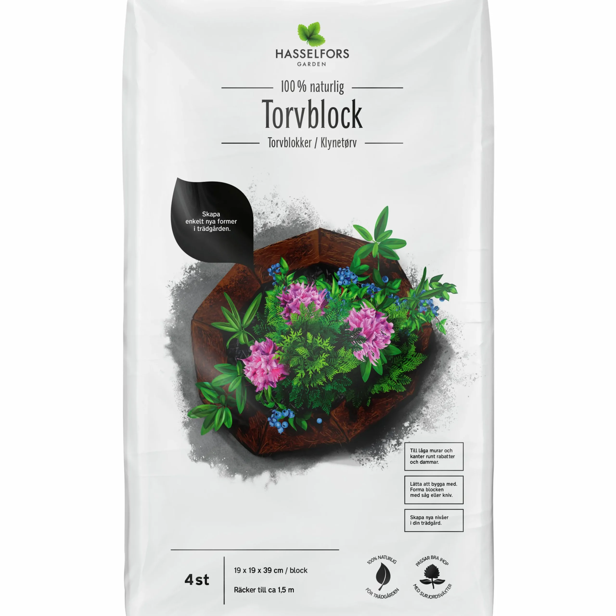 Torvblock Hasselfors 20kg>Hasselfors Garden Clearance