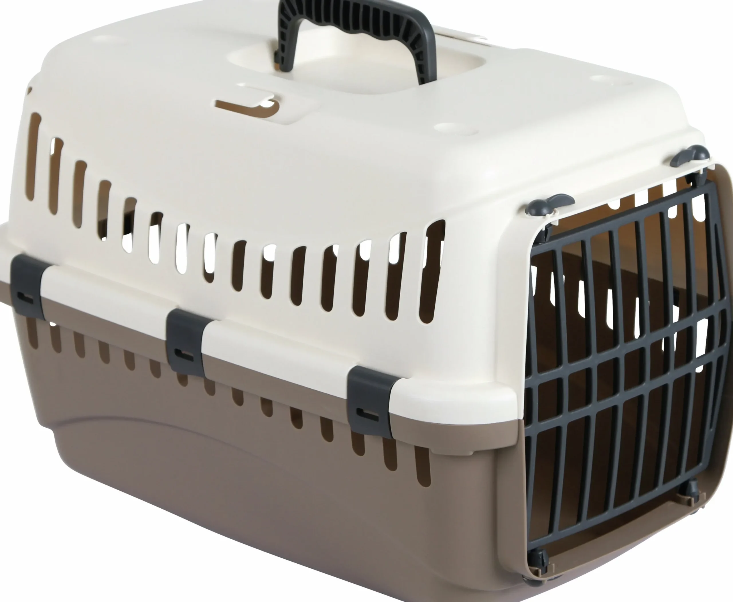 Transportbur Expedition Creme/Vit S 45x30x30cm>Kerbl Online