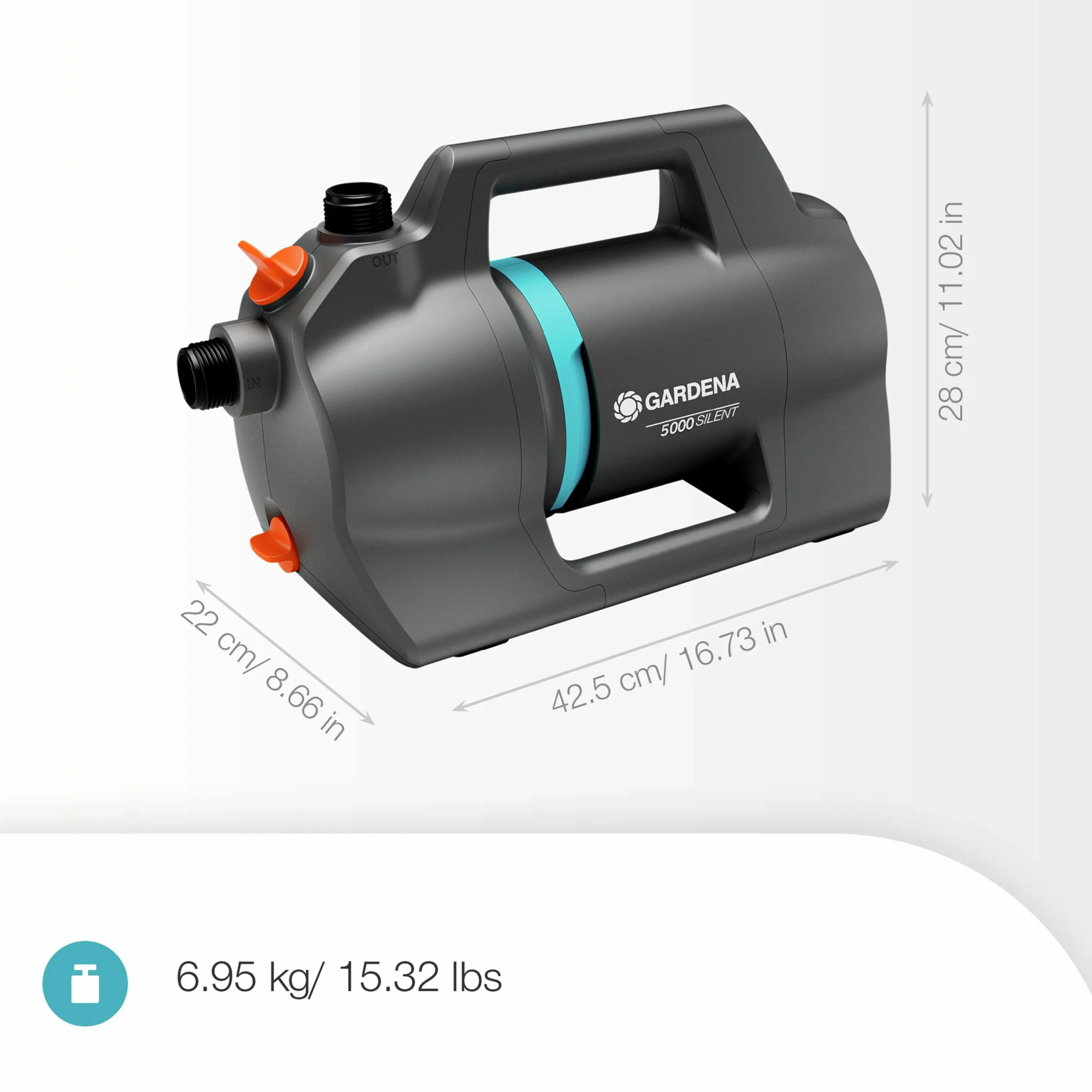 Trädgårdspump 5000 Silent Set>Gardena Discount