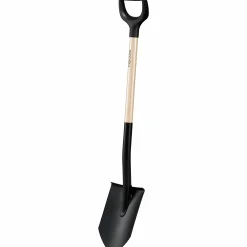 Trädgårdsspade Solid Spetsig Stål/Trä><noscript><img width=