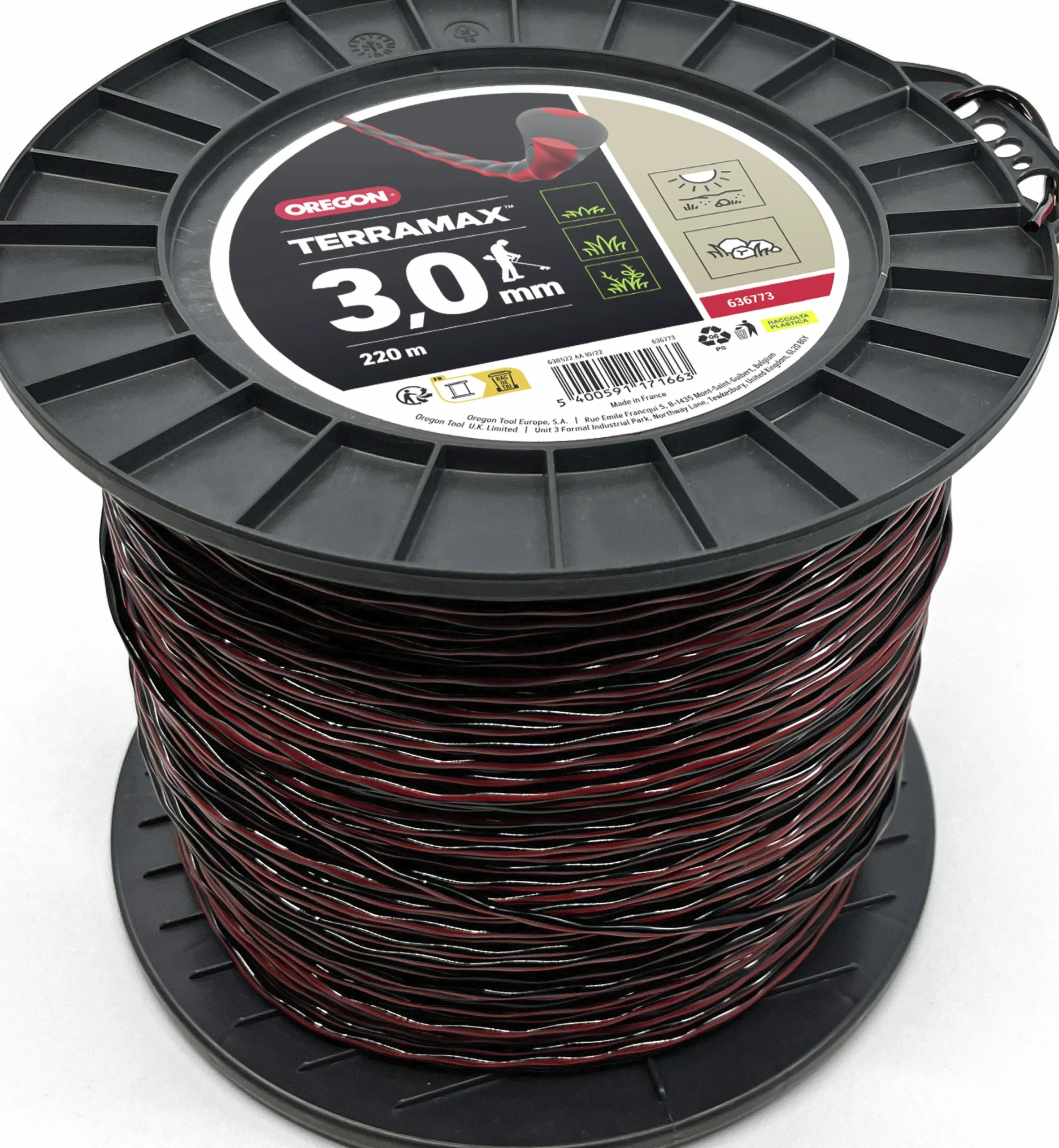 Trimmertråd TerraMax 3mm x 220m Spole>Oregon Outlet
