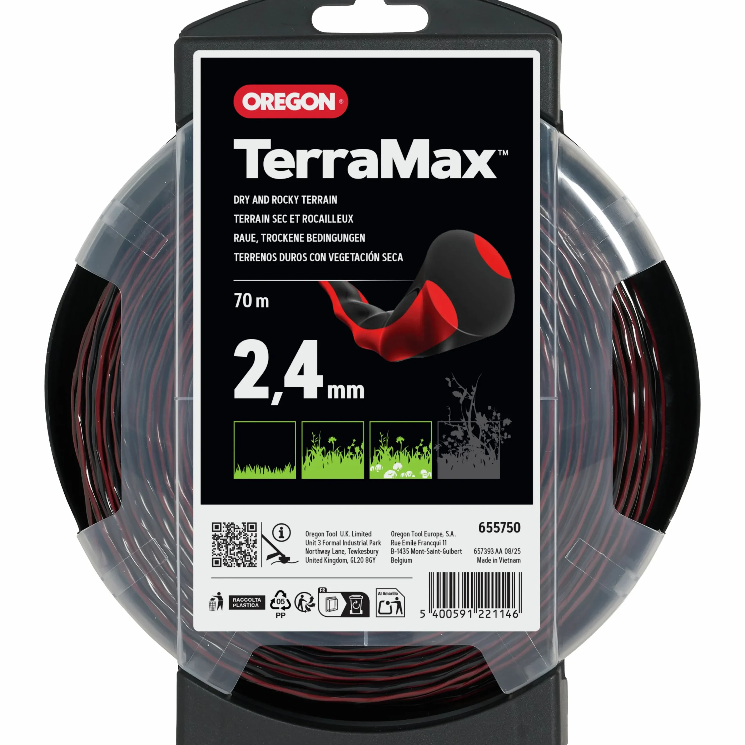 Trimmertråd Terramax Ø2,4mm>Oregon Best