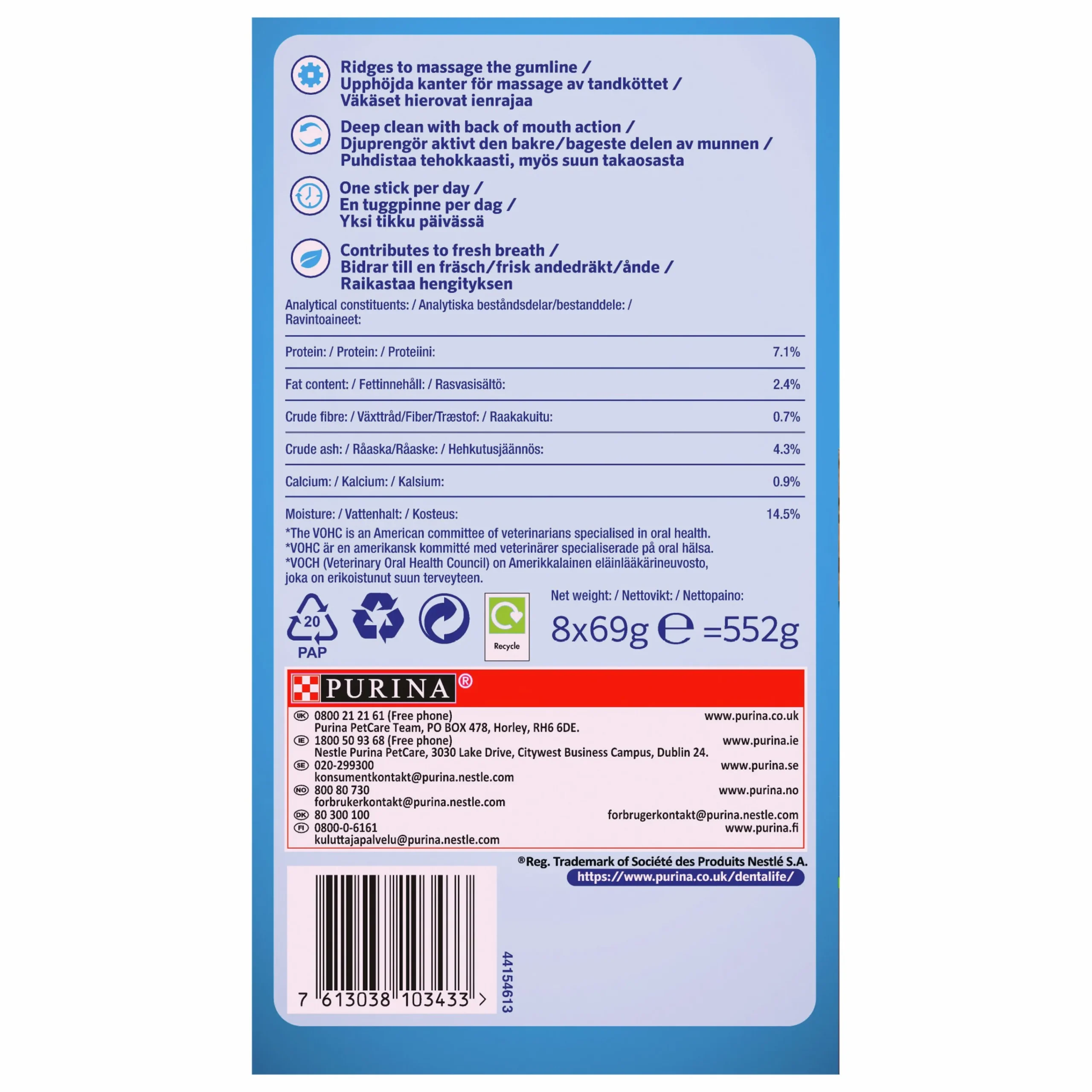 Tuggpinnar DentaLife M 24-p>Purina