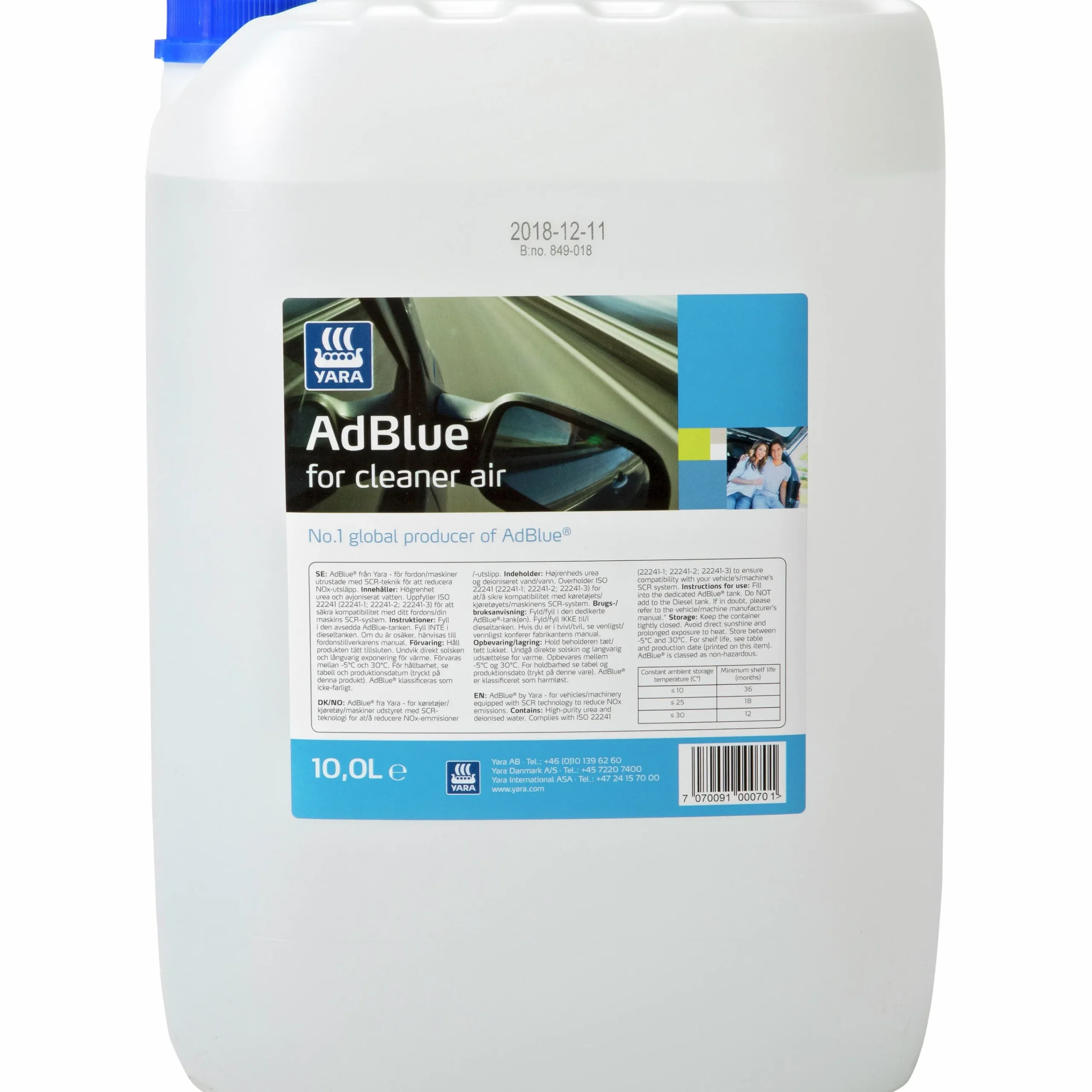 Urealösning AdBlue 10L>Yara Hot