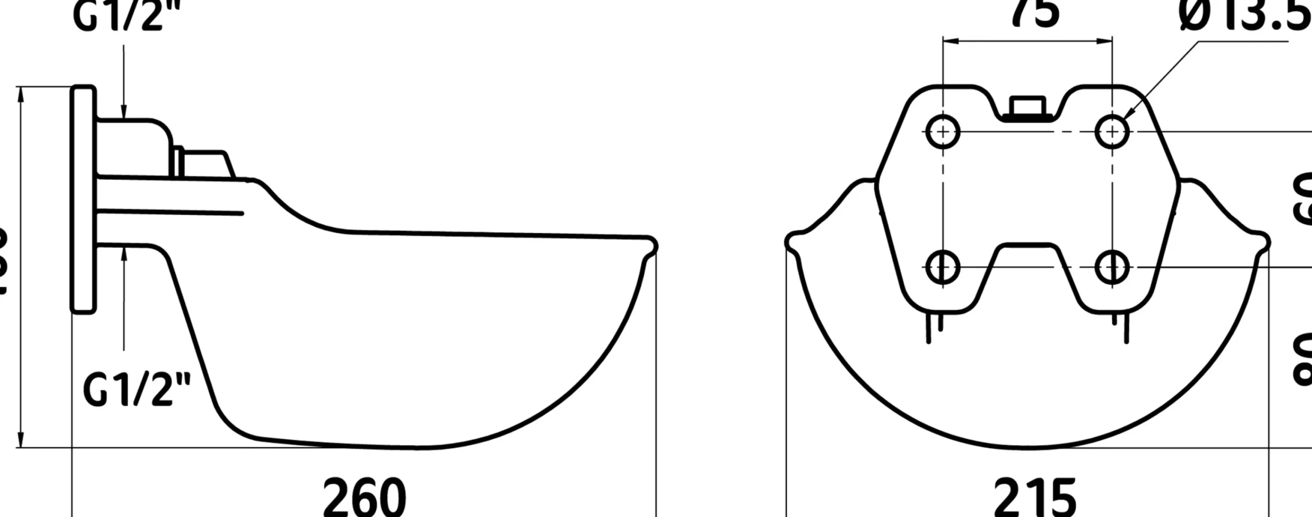 Vattenkopp G51 svartemaljerad 1,7L>Kerbl Clearance
