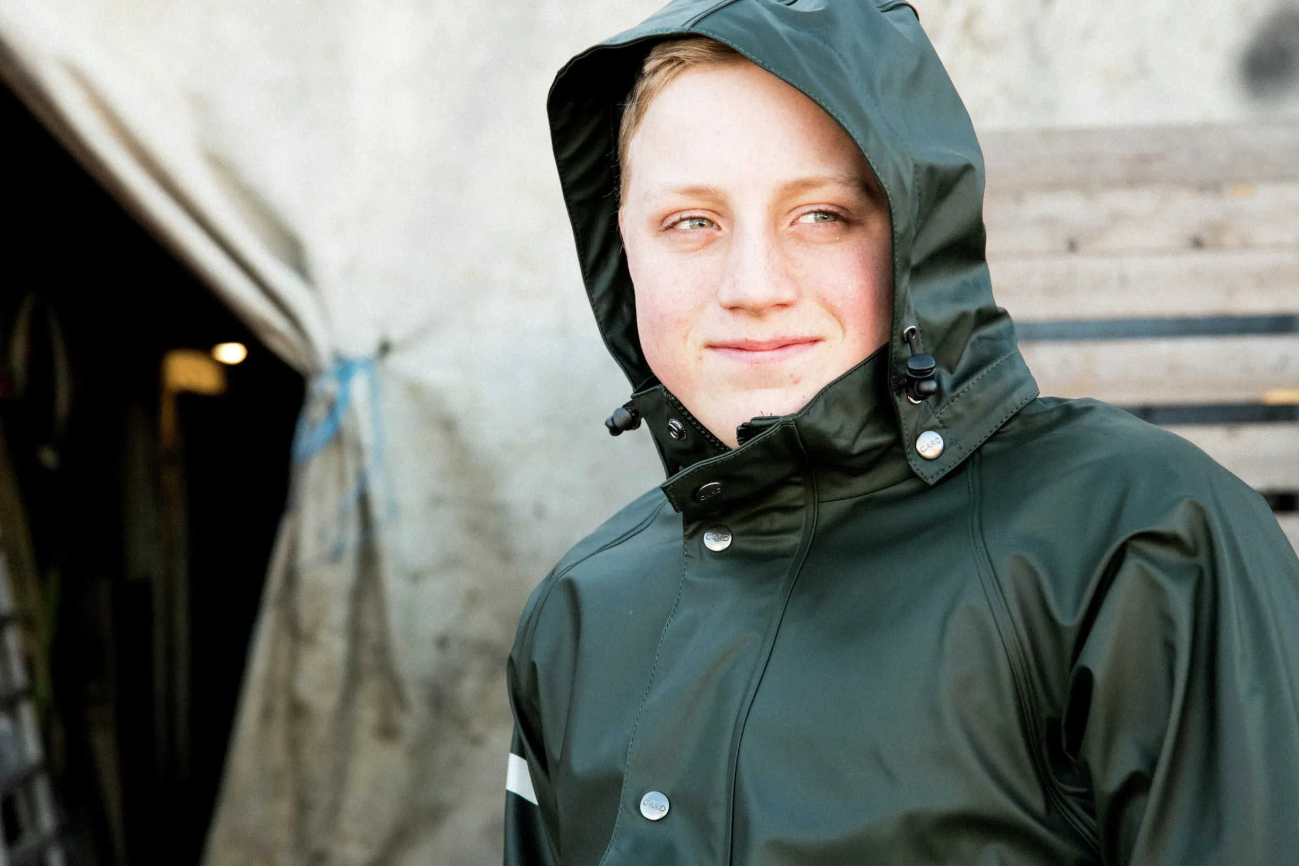 Vattentät Regnjacka Grön>Gard Hot