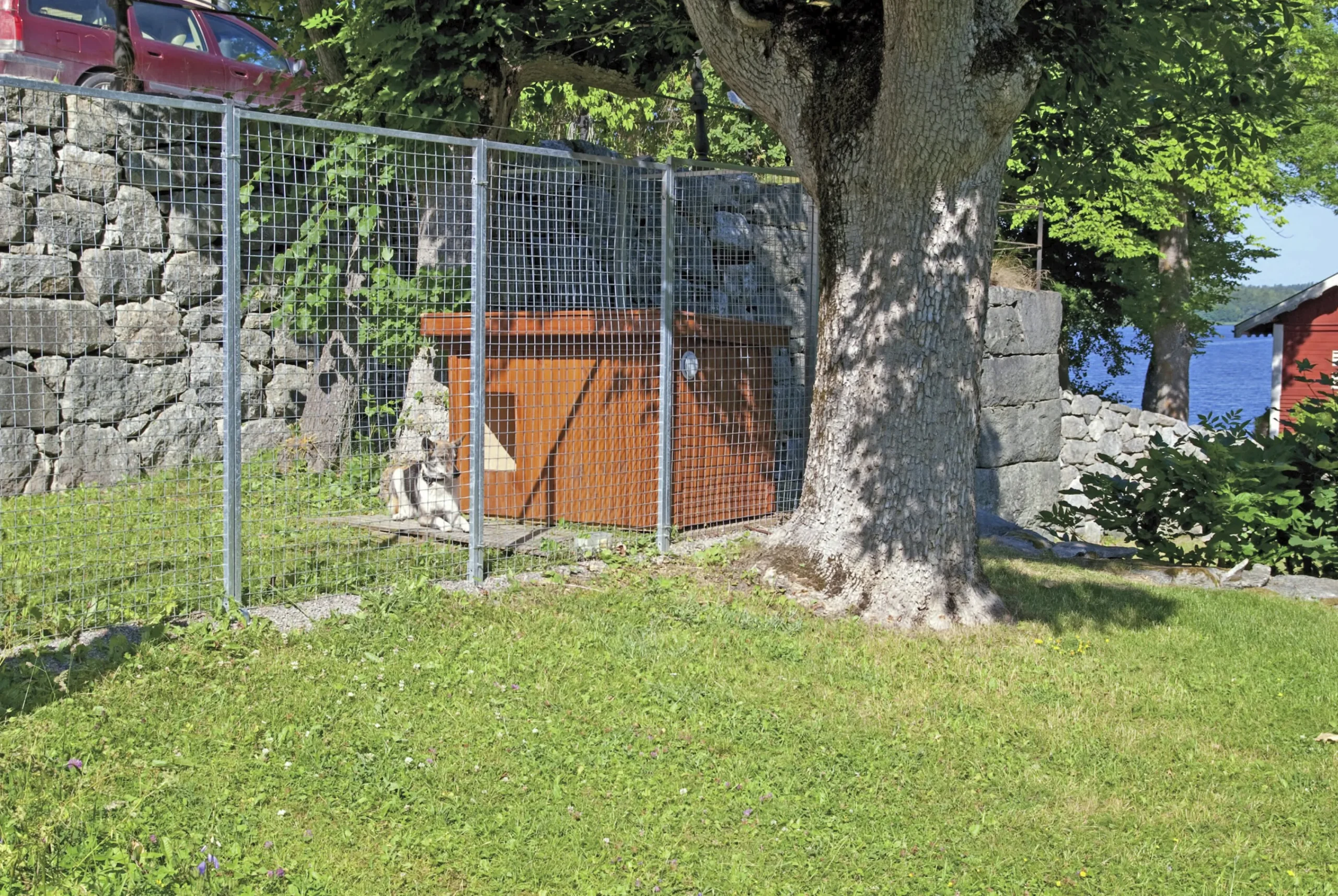 Väggsektion till hundgård 120x180cm>Halsäng Stängsel Clearance