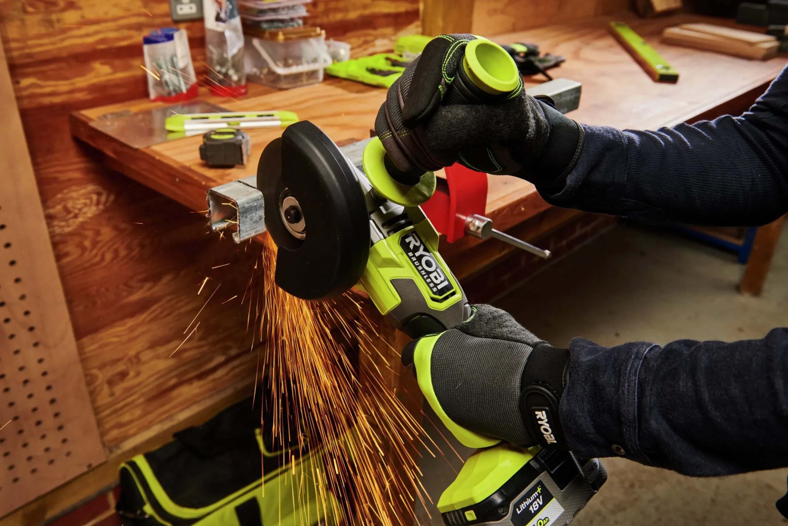 Vinkelslip ONE+ RAG18BL-0 18V (exkl batteri)>Ryobi Sale