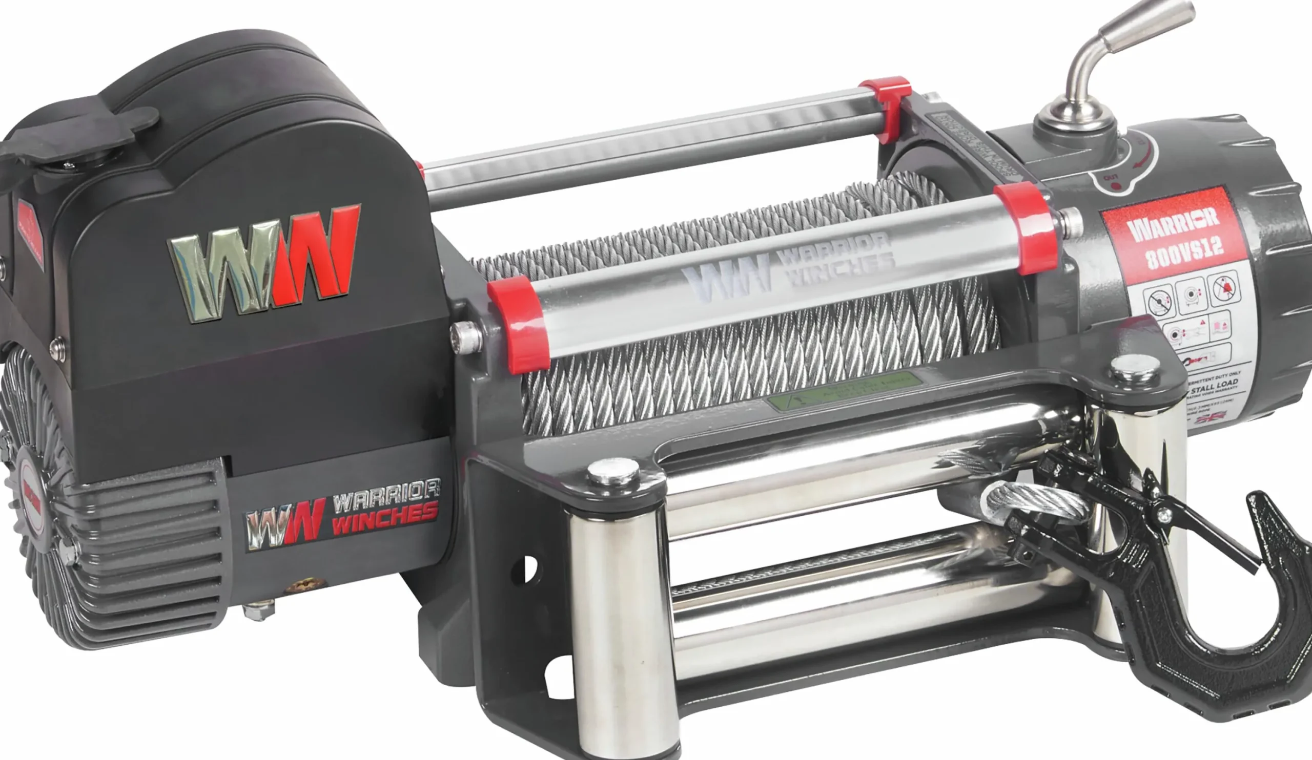 Vinsch Samurai stålvajer 8000 12V>Warrior Winches