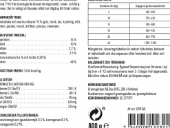 Våtfoder Köttkorv Fisk/Potatis 800g>Granngården Hot