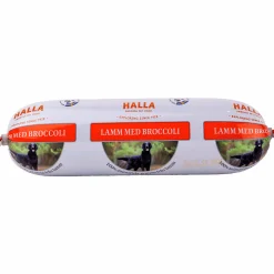 Våtfoder Halla Köttkorv Lamm med broccoli><noscript><img width=