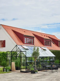 Växthus+Sockel Qube+ 816 Svart 13m2><noscript><img width=