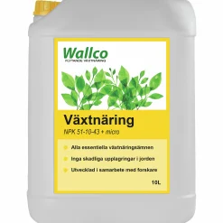 Växtnäring Wallco 51-10-43 + micro 10L>Blomstra Outlet